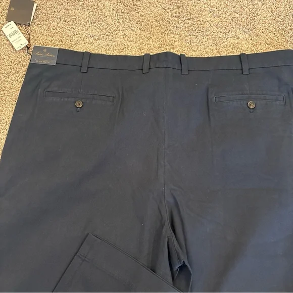 NWT Brooks Brothers PLAIN FRONT SUPIMA COTTON W48/L32